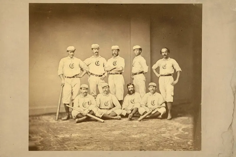 The 1869 Cincinnati Red Stockings, the first openly professional baseball team