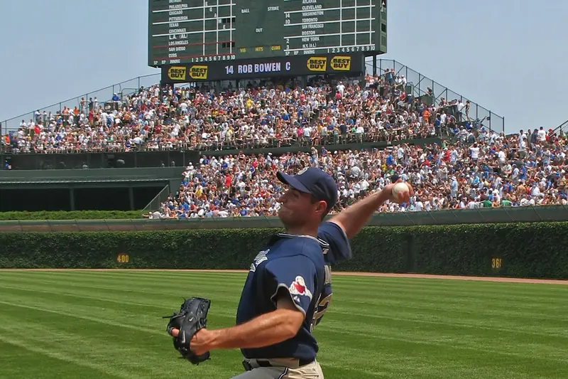 A starting pitcher on the mound early in a game
