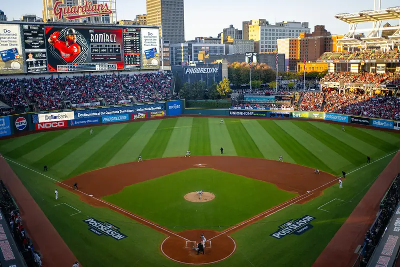 Progressive Field, home ballpark of the Cleveland Guardians