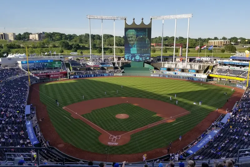 Kauffman Stadium, home ballpark of the Kansas City Royals